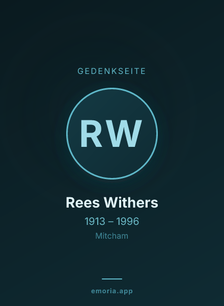 Gedenkportrait von Rees Withers