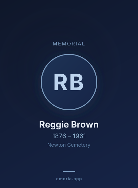 Memorial portrait of Reggie Brown