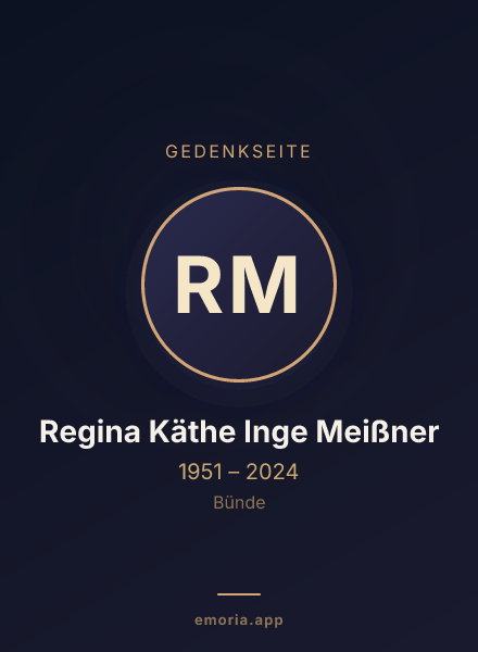 Gedenkportrait von Regina Käthe Inge Meißner
