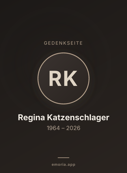 Gedenkportrait von Regina Katzenschlager