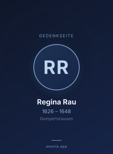 Gedenkportrait von Regina Rau