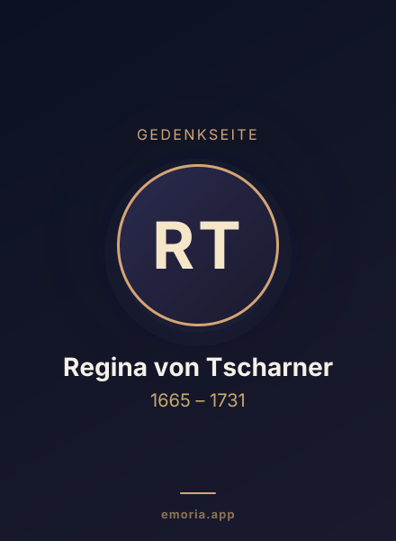 Gedenkportrait von Regina von Tscharner