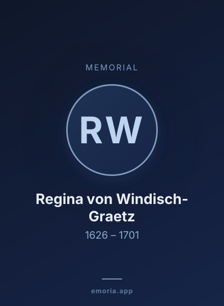 Memorial portrait of Regina von Windisch-Graetz