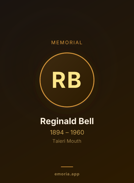 Memorial portrait of Reginald Bell