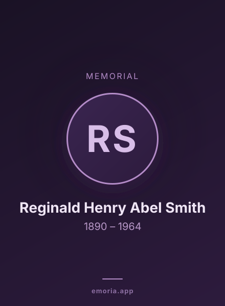 Memorial portrait of Reginald Henry Abel Smith