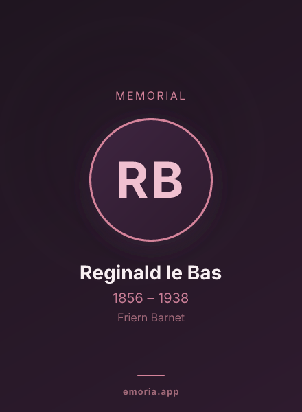 Memorial portrait of Reginald le Bas