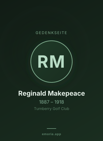 Gedenkportrait von Reginald Makepeace