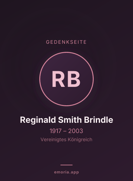 Gedenkportrait von Reginald Smith Brindle