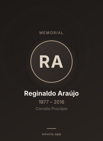 Memorial portrait of Reginaldo Araújo