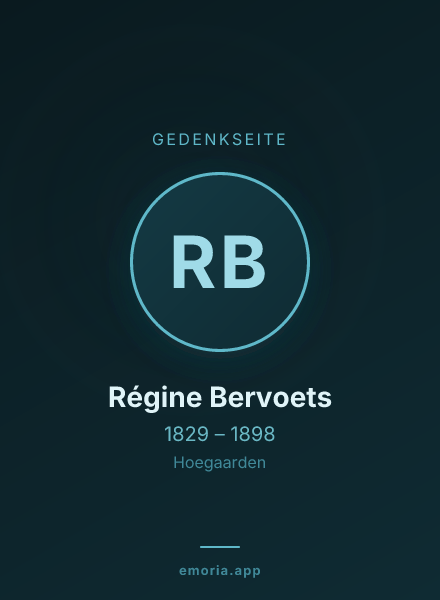 Gedenkportrait von Régine Bervoets