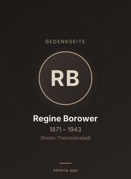 Gedenkportrait von Regine Borower