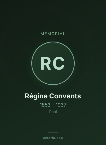 Memorial portrait of Régine Convents