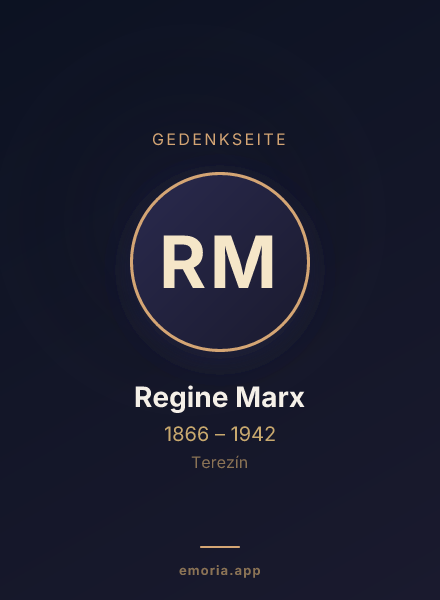 Gedenkportrait von Regine Marx
