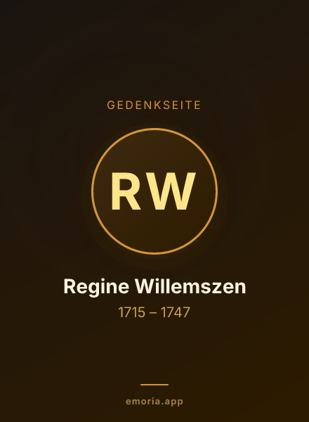 Gedenkportrait von Regine Willemszen
