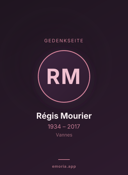 Gedenkportrait von Régis Mourier