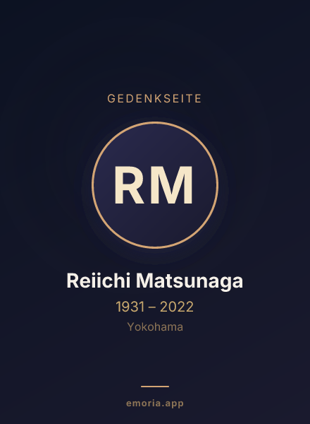 Gedenkportrait von Reiichi Matsunaga