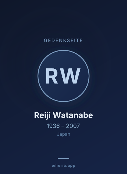 Gedenkportrait von Reiji Watanabe