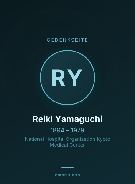 Gedenkportrait von Reiki Yamaguchi