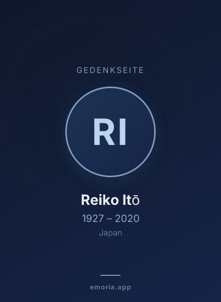Gedenkportrait von Reiko Itō