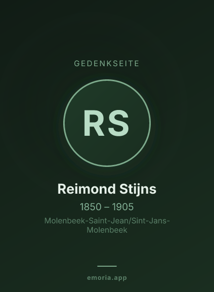 Gedenkportrait von Reimond Stijns