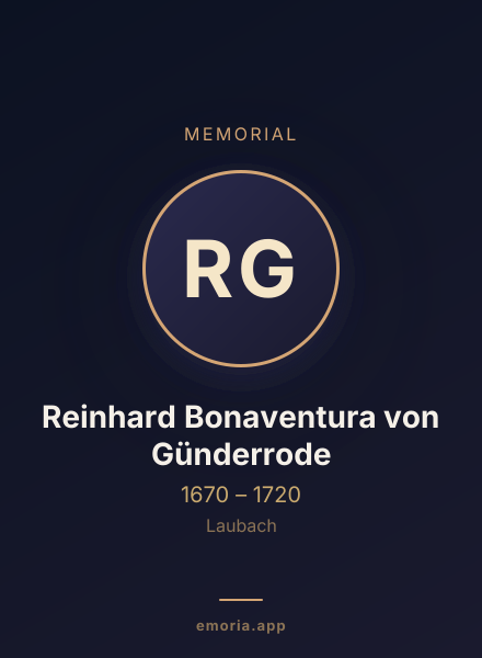 Memorial portrait of Reinhard Bonaventura von Günderrode