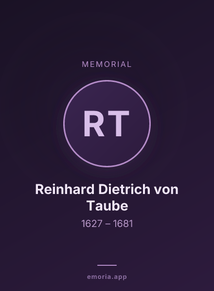 Memorial portrait of Reinhard Dietrich von Taube
