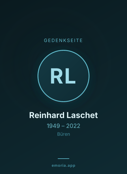 Gedenkportrait von Reinhard Laschet