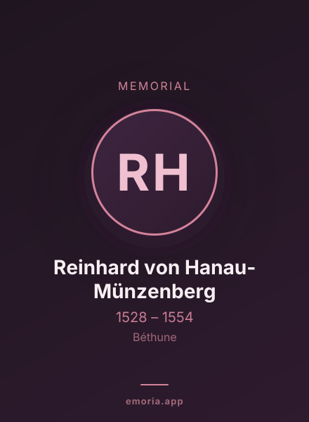 Memorial portrait of Reinhard von Hanau-Münzenberg