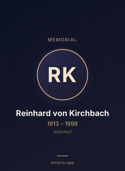 Memorial portrait of Reinhard von Kirchbach