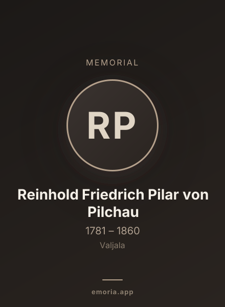 Memorial portrait of Reinhold Friedrich Pilar von Pilchau