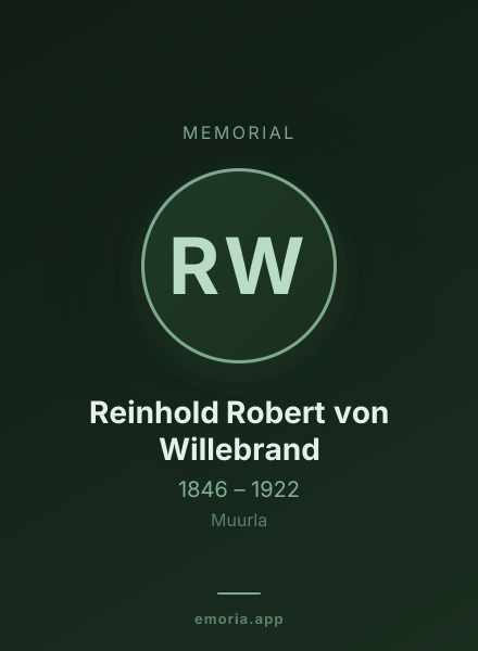 Memorial portrait of Reinhold Robert von Willebrand