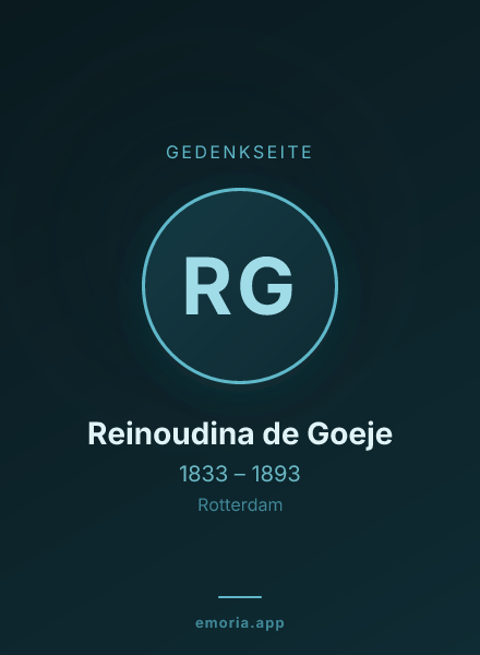 Gedenkportrait von Reinoudina de Goeje