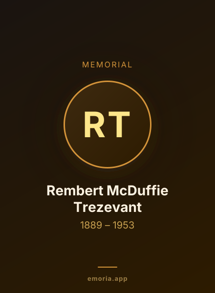 Memorial portrait of Rembert McDuffie Trezevant