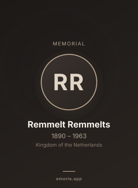 Memorial portrait of Remmelt Remmelts
