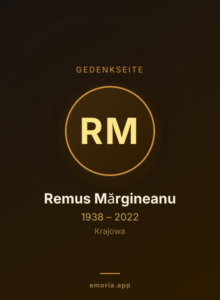 Gedenkportrait von Remus Mărgineanu
