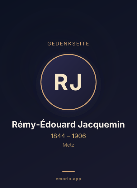 Gedenkportrait von Rémy-Édouard Jacquemin