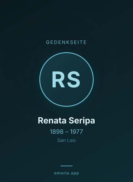 Gedenkportrait von Renata Seripa