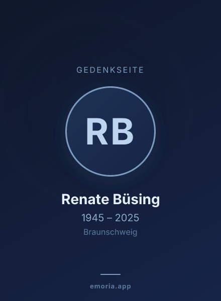 Gedenkportrait von Renate Büsing