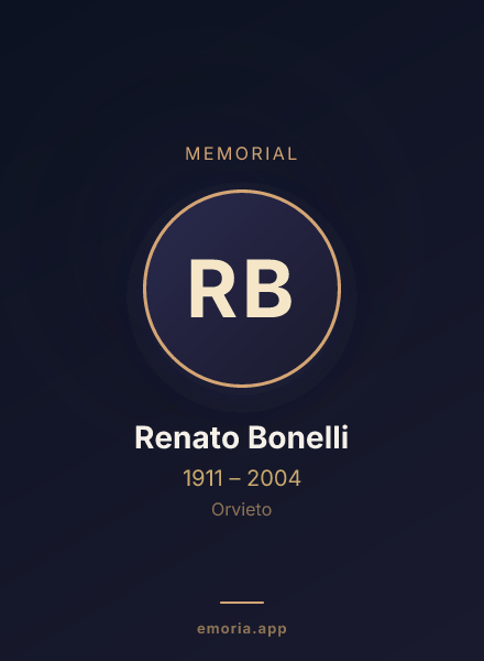 Memorial portrait of Renato Bonelli
