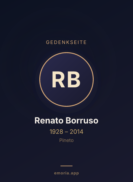 Gedenkportrait von Renato Borruso