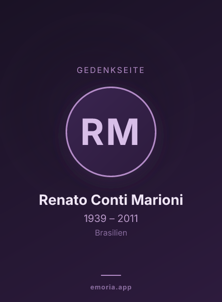 Gedenkportrait von Renato Conti Marioni