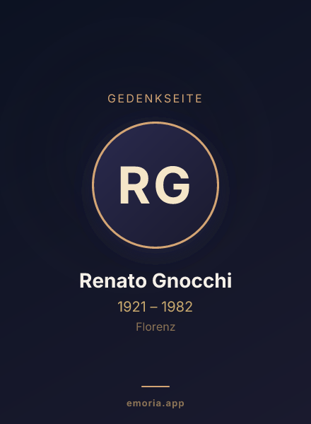 Gedenkportrait von Renato Gnocchi