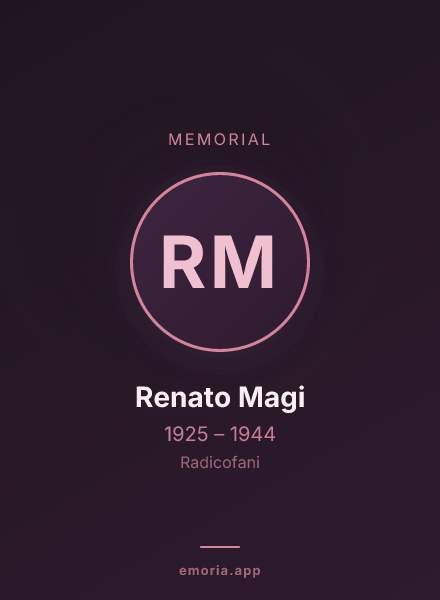 Memorial portrait of Renato Magi