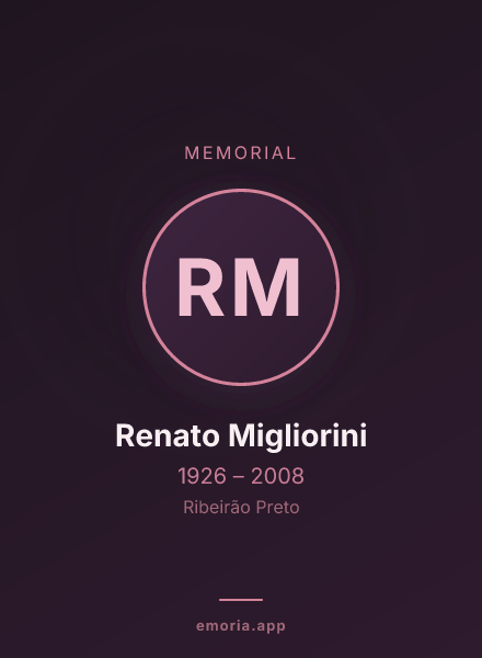 Memorial portrait of Renato Migliorini