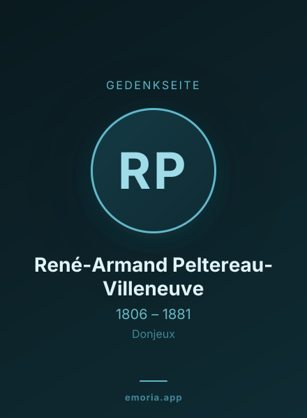 Gedenkportrait von René-Armand Peltereau-Villeneuve