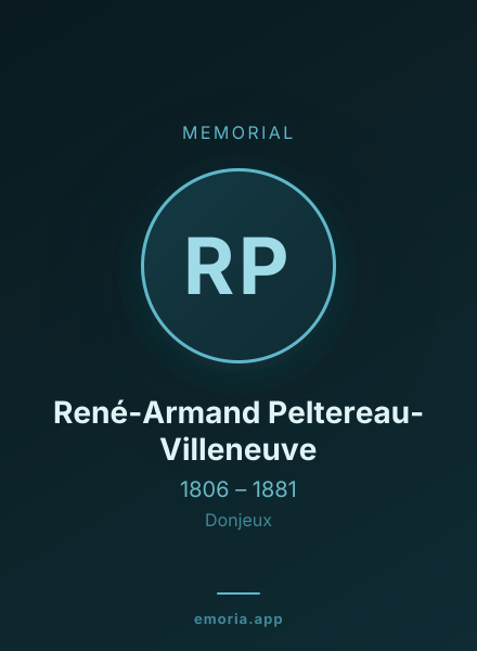 Memorial portrait of René-Armand Peltereau-Villeneuve