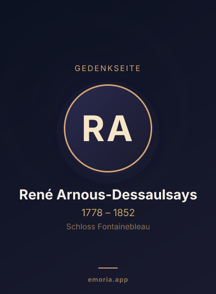 Gedenkportrait von René Arnous-Dessaulsays