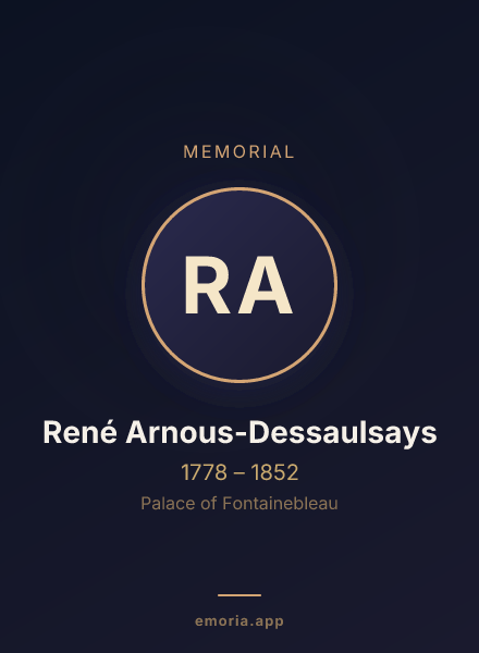 Memorial portrait of René Arnous-Dessaulsays