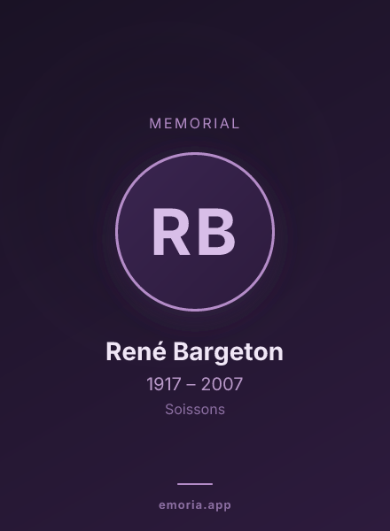 Memorial portrait of René Bargeton
