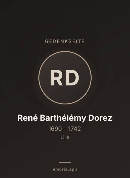 Gedenkportrait von René Barthélémy Dorez